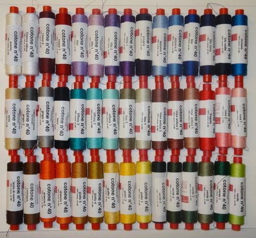 Cotone tombolo n.40, tombolo e disegni, rocchetto mt 300 - immagine 2