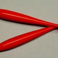 Fusello in materiale plastico n°107 rosso valentino cm 11