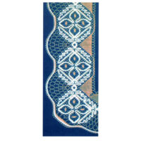 Bobbin lace with ribbon gimps, eeva liisa kortelahti