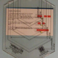 Long hexagon ruler, ez quilting