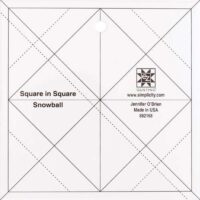 Square in a square, snowball template, ez