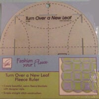 Turn over a new leaf, fleece ruler,  june tailor