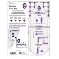 Sashing stars set, misure multiple 2 1/2", 3 1/2" e 4 1/2", marti michell 8114