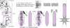 Sashing stars set, misure multiple 2 1/2", 3 1/2" e 4 1/2", marti michell 8114 - immagine 3