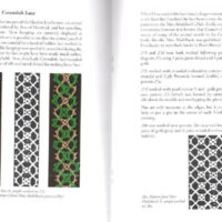 Surface decoration in silk and metallic thread