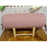 Tombolo per macramè cm 42 con supporto tavolo, quadretti