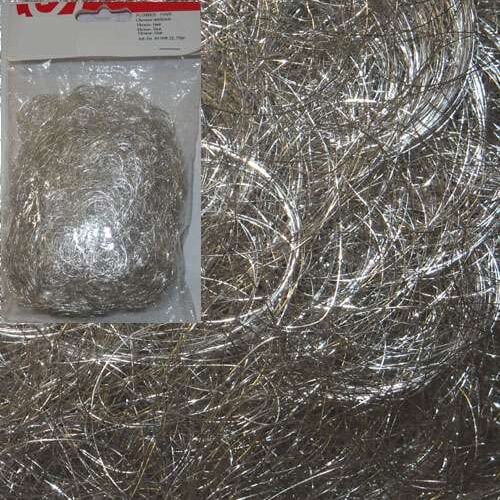 Capelli d'angelo  metallo ricci argento gr 50