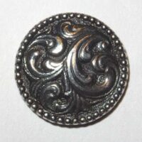 Calamita per telaio ricamo color argento scroll cm 2,2
