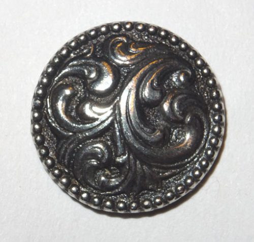 Calamita per telaio ricamo color argento scroll cm 2,2