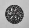 Calamita per telaio ricamo color argento swirls cm 2,2