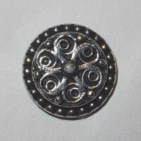 Calamita per telaio ricamo color argento swirls cm 2,2
