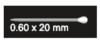 Spillini testa goccia per applique, clover 231 - immagine 2