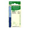 Spillini testa piatta a fiore blu e azzurri  mm 0,45 x 50, clover 2510