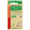 Spillini testa piatta a fiore  rosa e rossi mm 0,55 x 50, clover 2505