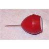Calamita con spillone in legno verniciato rosso - immagine 2