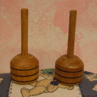 Portarocchetto con spillone in faggio naturale