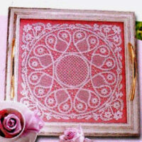 Vassoio spazzolato bianco quadrato maniglie bianche, cm 34x34/vetro cm28x28