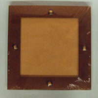 Sottopentola arte povera cm 22,8 x 22,8/vetro cm 16x16