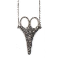 Chatelaine portaforbici con forbici mignon "norwegian" in peltro
