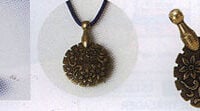 Pendente tagliafili, argento antico, clover 454 o 455