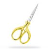 Forbice ricamo fiorata e dorata cm 9,6 premax, made in italy