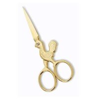 Forbice ricamo galletto dorato cm 10 premax, made in italy