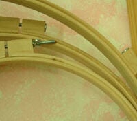 Telaio ricamo e patchwork cerchietto h 24 mm con vite lunga da cm 30 a 60