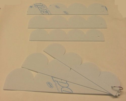 Template per bordini a cappe cm 8-9-10