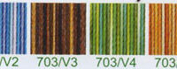 Seta multicolor grossa n°8 clover
