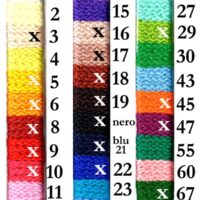 Macrame' omega, matassa 500gr/ mt 165, 100% nylon - tanti colori