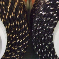 Metallic  omega n°3 mt 180, 90%nylon-10%poliestere metallizzato, vari colori