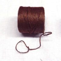 Cordone juta colorato castagna 3 fili mm 2,5/120mt