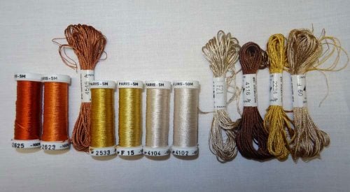 Mouline' seta tinta unita au ver a soiè - immagine 3