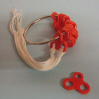 Floss organiser, 10 petali portafili con anello, tombolo e disegni