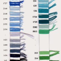 Cartella colori "laine fine d'aubusson" , lana per ricamo