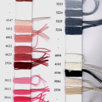 Cartella colori "laine fine d'aubusson" , lana per ricamo