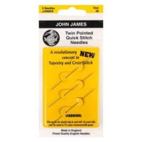John james jj698de, aghi con due punte ed asola centrale n° 26 o 28 oppure misti