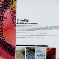 Frivolite', dentelle aux navettes