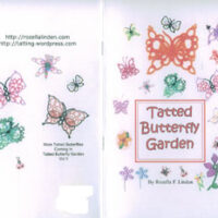 Tatted butterfly garden