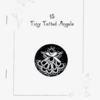 15 tiny tatting angels, angeli piccolini