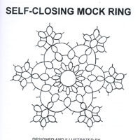 Tatting gr-8 self closing mock ring
