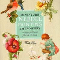 Miniature needle painting embroidery, trish burr