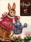 Thread painting bunnies in my garden