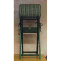Supporto chiudibile per tombolo con cassetto centrale + tombolo cantu' a quadretti cm 35
