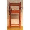 Supporto chiudibile per tombolo con cassetto centrale, verniciato chiaro, scuro, ciliegio