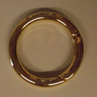 Anello per borsetta oro lucido