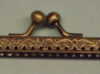 Chiusura per borsetta rettangolare, oro brunito cm 10,5 - immagine 2