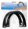 Jolly/2 coppie manici per borsetta prym, nero e trasparente