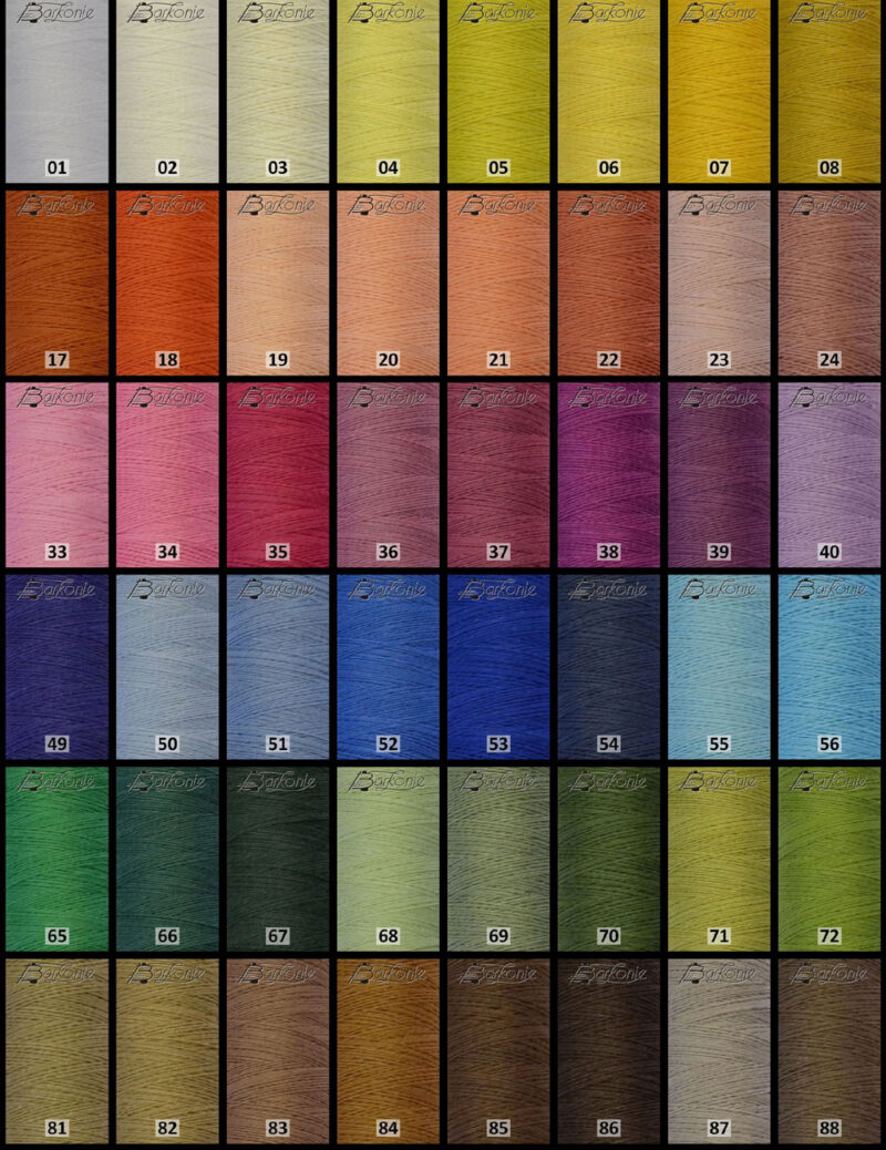 Lino barkonie nel 50/2, 94 colori