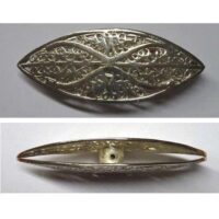 Navetta filigrana silver plate su base di rame